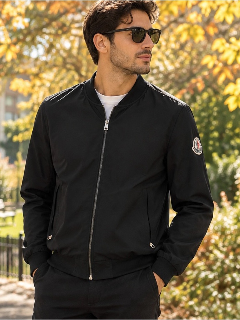 Moncler Men’s Lightweight Bomber Jacket – Size 4– Excellent condition